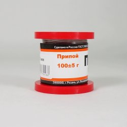 Припой нефлюсованый ПОС 61 0.5 мм катушка 100гр 1