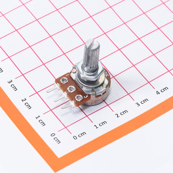 Резистор переменный 100 кОм шток 15 мм 