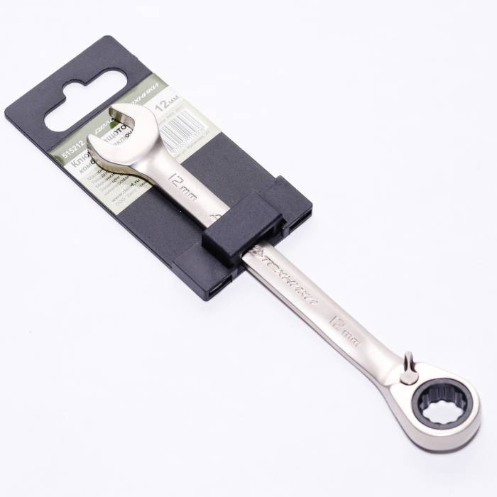 Ключ трещоточный с переключателем на 12 мм 0