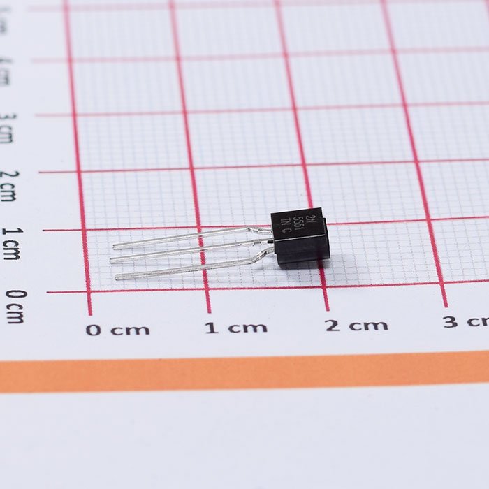 Транзистор 2N5551 NPN 160В 0.6А 0.625Вт TO-92 1